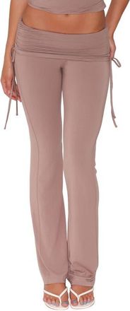 Tiger Mist Halona Flare Leg Jersey Pants in Mocha at Nordstrom, Size Xx-Small
