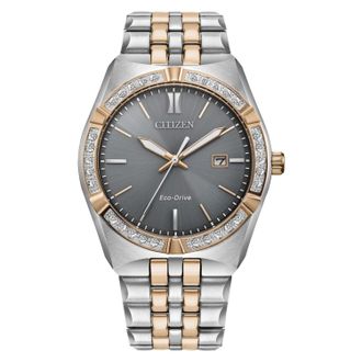 Citizen Mens Eco-drive Grey Dial Watch