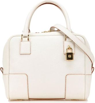 Loewe Borsa a tracolla Amazona Square 19 in pelle 2021-2024 - Bianco