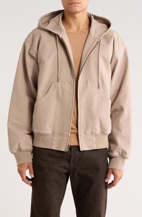BP. Hooded Lined Canvas Jacket in Tan Teak Washed at Nordstrom, Size Xx-Large