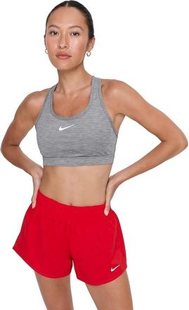 Nike Swoosh Medium Support Bra Womens Bra Smoke Grey/Pure/White : XL (US 16-18), Mesh/Polyester/Spandex
