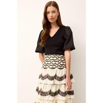 Marie Oliver Shayna Top in Black at Nordstrom, Size X-Small