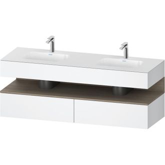 Duravit Qatego Lavabo Encastrado Con Base De Lavabo Consola, - Duravit