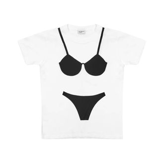 Vaquera Camiseta Vaq 12T0141 - Tops - Mujer - Blanco - S