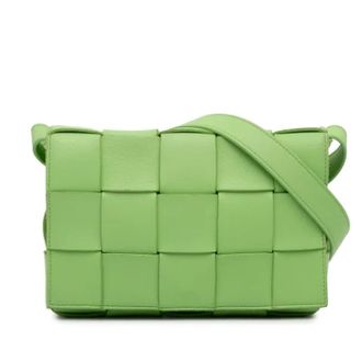 Bottega Veneta Pre-owned Cross Body Bags, female, Green, Size: ONE SIZE Pre-owned Leather crossbody-bags