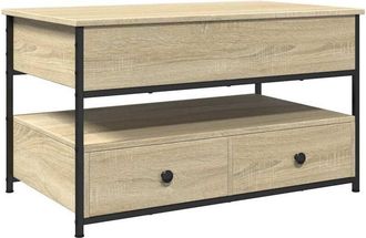vidaXL Vidaxl - Coffee Table Sonoma Oak 85x50x50 cm Engineered Wood and Metal