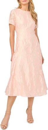 Ted Baker Cassie Floral Jacquard Midi Dress in Cloud Pink at Nordstrom, Size 4