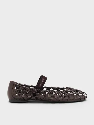 Charles & Keith Woven Mary Jane Flats