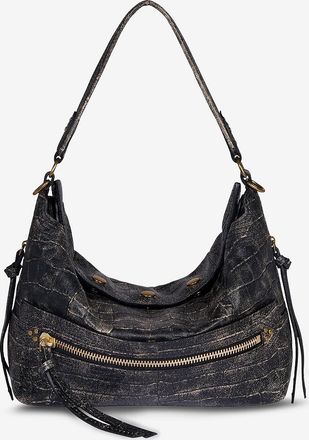 Jerome Dreyfuss Schultertasche aus Leder Lucky Hobo Large