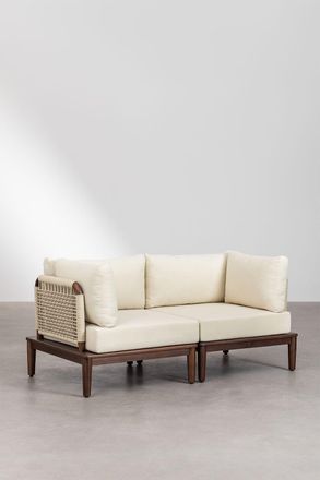 Sklum Sklum - Sof&aacute; Modular De 2 Piezas Con 2 Sillones Esquineros En Acacia Giulia