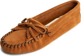 Minnetonka Kilty Suede Moc 102, Women Mocassins, Brown (Brown), 8 UK (41 EU)