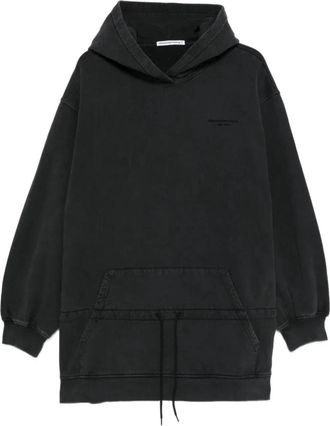 Alexander Wang Korte Jurk - Dames - Korte kleedjes - Zwart - XS - Katoen - Kleedjes