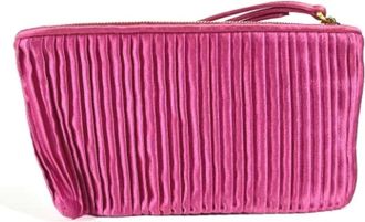 Miu Miu Pre-owned Silk clutches - Dames - Vintage Clutch - Roze - ONE Size - Rayon - Vintage