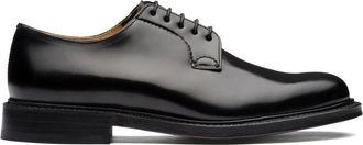 Churchs Zwarte Derby Platte Schoenen - Heren - Nette schoenen - Zwart - 41 EU - Leer - Schoenen