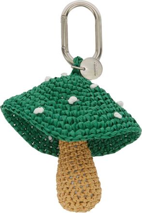 Jil Sander woven raffia mushroom charm - women - Raffia - One Size - White