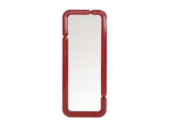 Vente-Unique Espejo de pared - An.60 x Alt. 160 cm - Burdeos brillante - OLMIRA