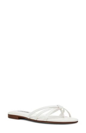 Steve Madden Calissi Flip Flop in White Leather at Nordstrom, Size 9.5