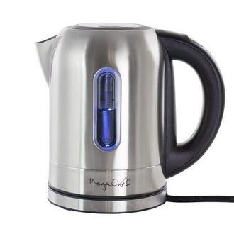 MegaChef 1.7Lt. Stainless Steel Electric Tea Kettle With 5 Preset Temps in Grey at Nordstrom