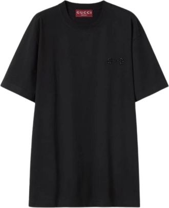 Gucci T-Shirts, female, Black, Size: XS Horsebit Embellished T-Shirt