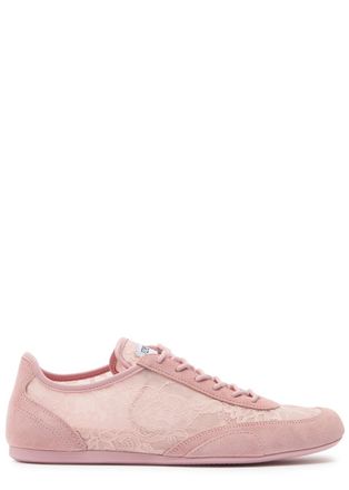 Jimmy Choo London Sunny Panelled Lace Sneakers - Pink - 36 (IT36 / UK3)