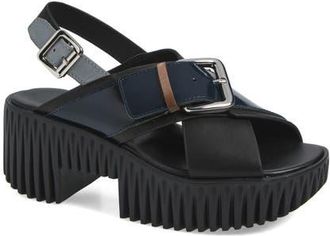 4CCCCees Plia Juno Platform Slingback Sandal in Night at Nordstrom, Size 7.5Us