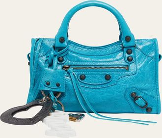 Balenciaga Le City Mini Leather Top-Handle Bag
