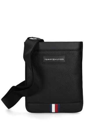 Tommy Hilfiger small TH Business cross body bag - men - Polyurethane - OS - Black