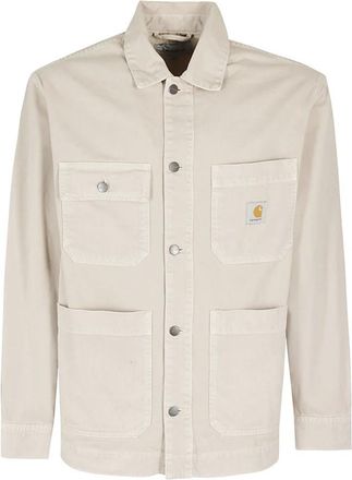 Carhartt Work in Progress Stenen Denim Overhemd Jas - Heren - Zomerjassen - Beige - XS - Denim - Jassen