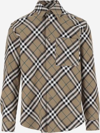 Burberry Natural Check Pattern Shirt