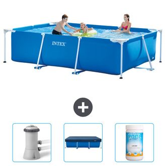 Intex Piscina Con Estructura Rectangular - 300x200x75 Cm - 6-piezas Scb75