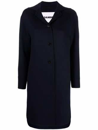 Jil Sander Cappotto con bottoni - Blu