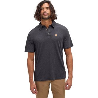 tentree Astir Polo in Meteorite Black Heather at Nordstrom, Size Xx-Large