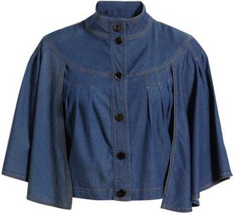 Ciebon Biffy Cape Denim Jacket in Denim Blue at Nordstrom, Size X-Small