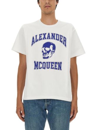 Alexander McQueen White Graphic T-Shirt