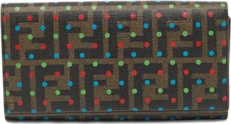 Fendi Portafoglio a pois 2010 - Marrone