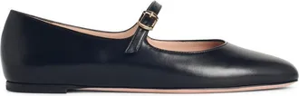 Bally Ballyrina Black Lear Ballet Flats