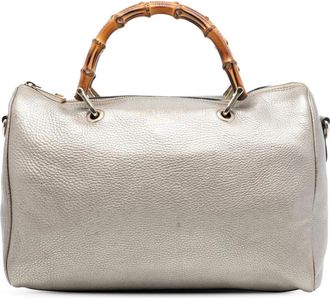 Gucci Pre-owned Leren Handtas - Dames - Vintage Handtas - Geel - ONE Size - Leer - Vintage