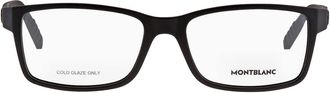Montblanc Demo Rectangular Mens Eyeglasses MB0066O 001 56