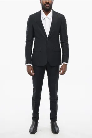 Corneliani CC COLLECTION Flax Blend RETAILORED Suit size 46