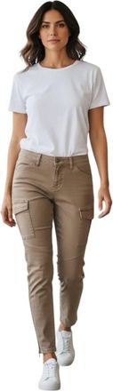 L'agence Skinny Cargo Pants In Tan