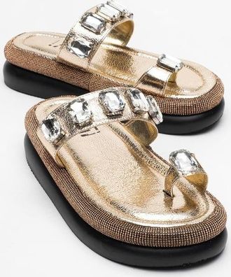 Prologue Evans Jeweled Platform Sandaal