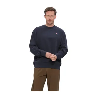 For&eacute;t Heren, Sweatshirts & Hoodies, Blauw, Maat: L Leer
