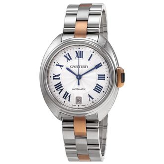 Cartier Pre-owned Cartier Cle Automatic Silver Dial Ladies Watch W2CL0003