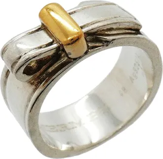 Herm&egrave;s Yellow Gold (18K) Silver 925 Band Ring (Pre-Owned)