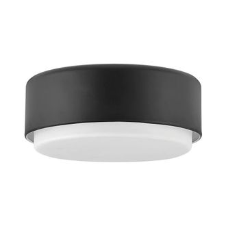 Netlighting Hinkley Cedric Cylindrical Ceiling Light Contemporary Black 2x E27
