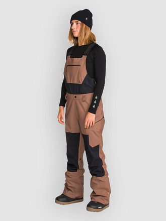 Volcom Ash Stretch Gore Bib Pants marr&oacute;n