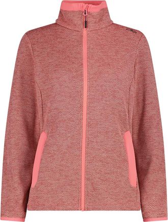 F.lli Campagnolo Strickfleecejacke CMP, Damen, Gr. 34, coral, Obermaterial: 100% Polyester. Futter: 85% Polyester, 15% Elasthan, Jacken Strickfleecejacke, sportlicher 