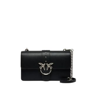 Pinko Love Bag One Medium Handtas - Dames - Schoudertassen - Zwart - ONE Size - Katoen - Tassen