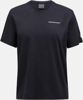 Peak Performance Explore Logo Tee T-Shirt f&uuml;r Herren | schwarz