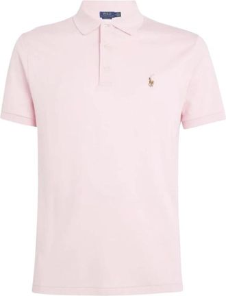 Polo Ralph Lauren Polo Shirt met Korte Mouwen - Heren - Polos - Roze - XL - Katoen - Tops